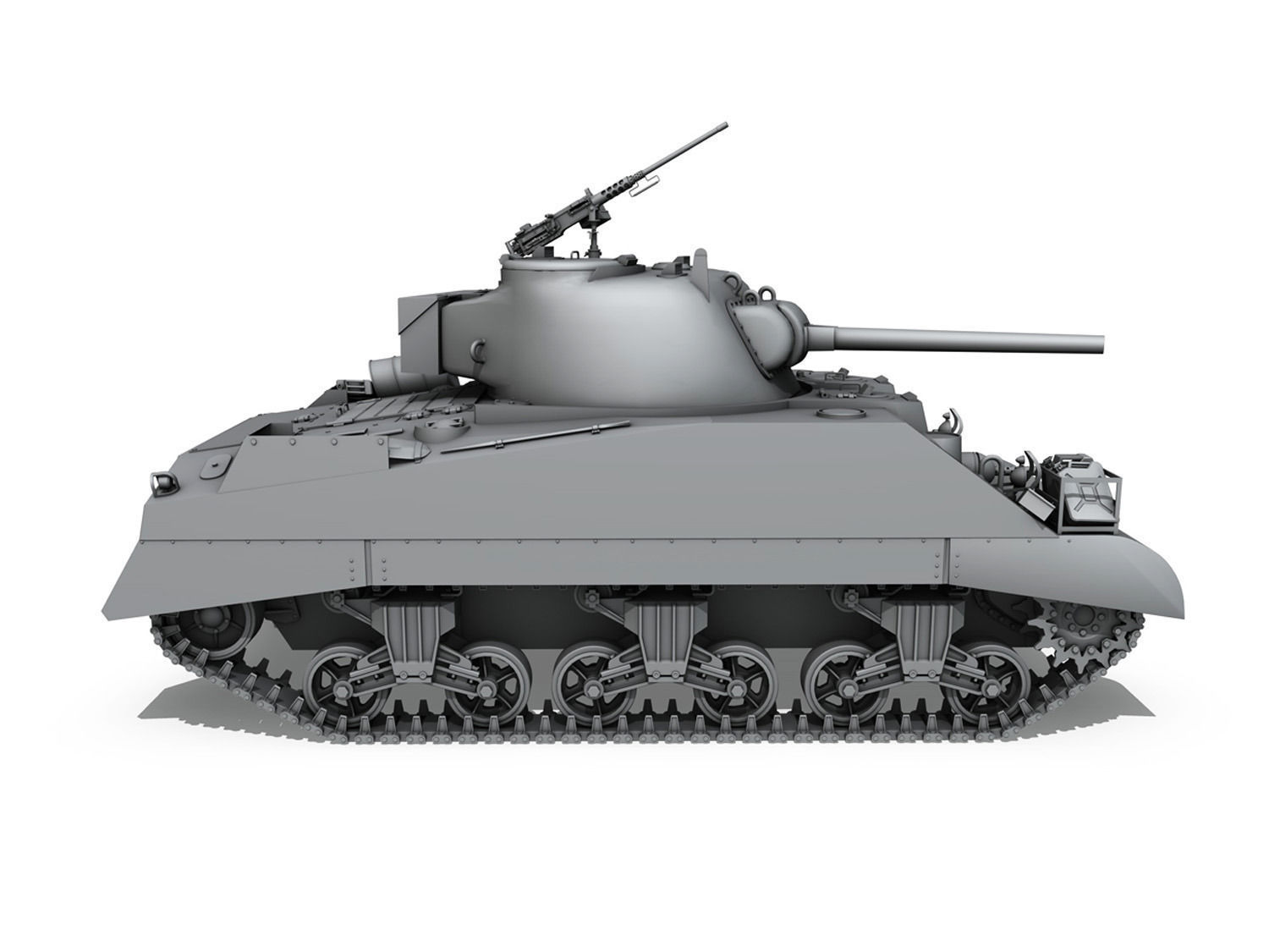 M4 Sherman MK III British army 3D model_6