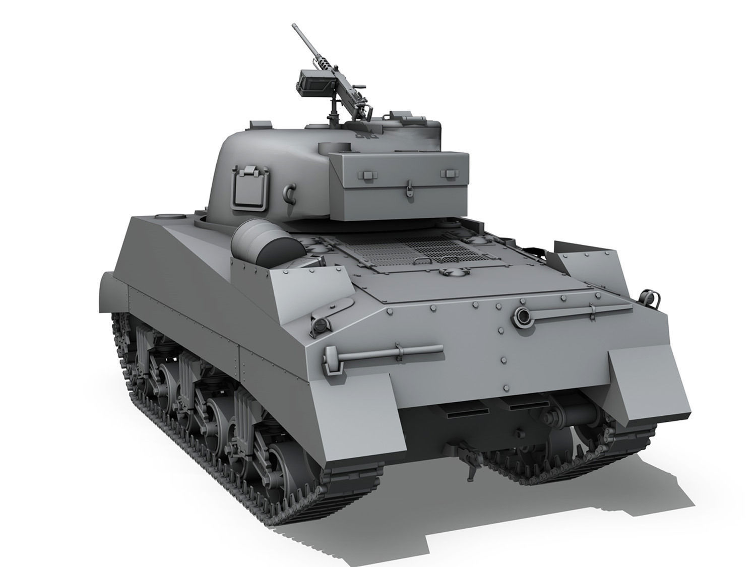 M4 Sherman MK III British army 3D model_4