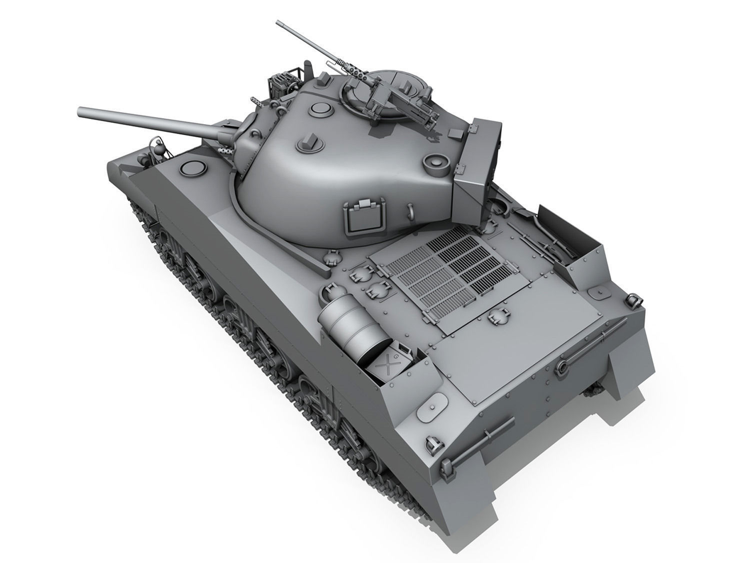 M4 Sherman MK III British army 3D model_8