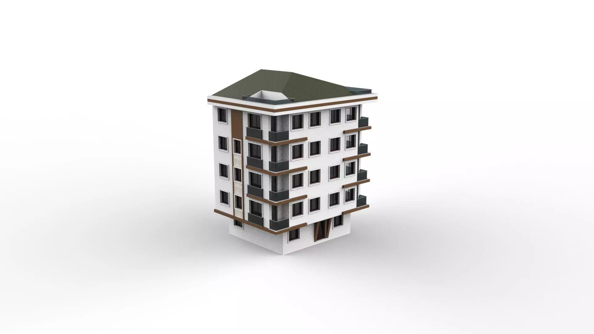 HOUSE 04 Low-poly 3D model_0