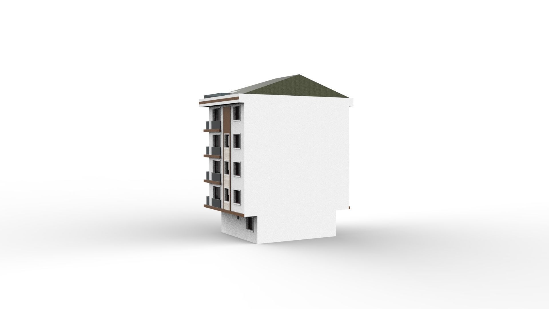 HOUSE 04 Low-poly 3D model_13