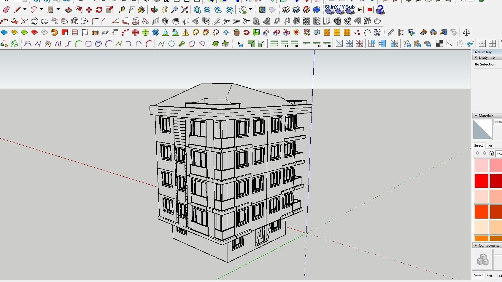 HOUSE 04 Low-poly 3D model_5