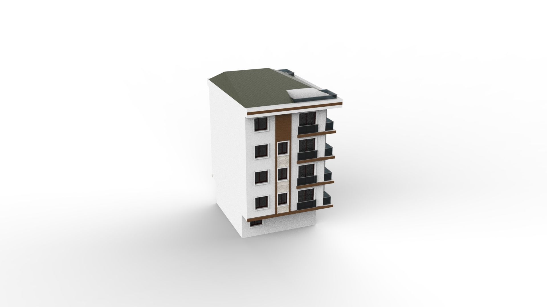 HOUSE 04 Low-poly 3D model_14