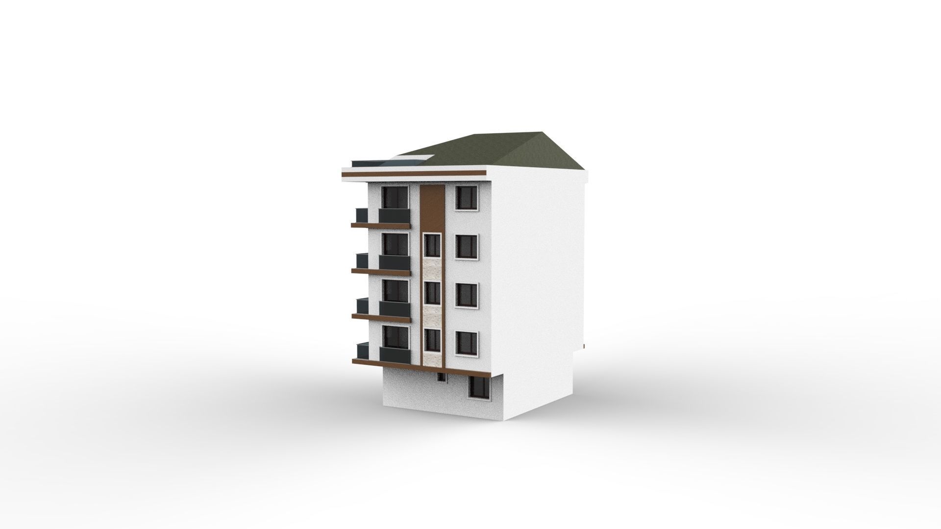 HOUSE 04 Low-poly 3D model_16