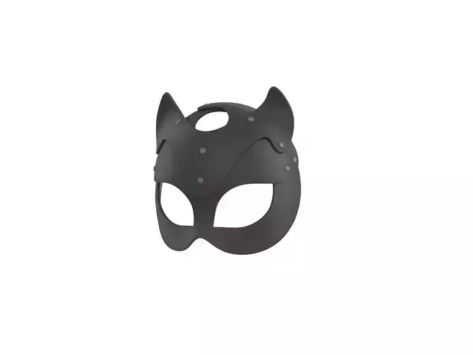 Prop078 Leather Cat Mask