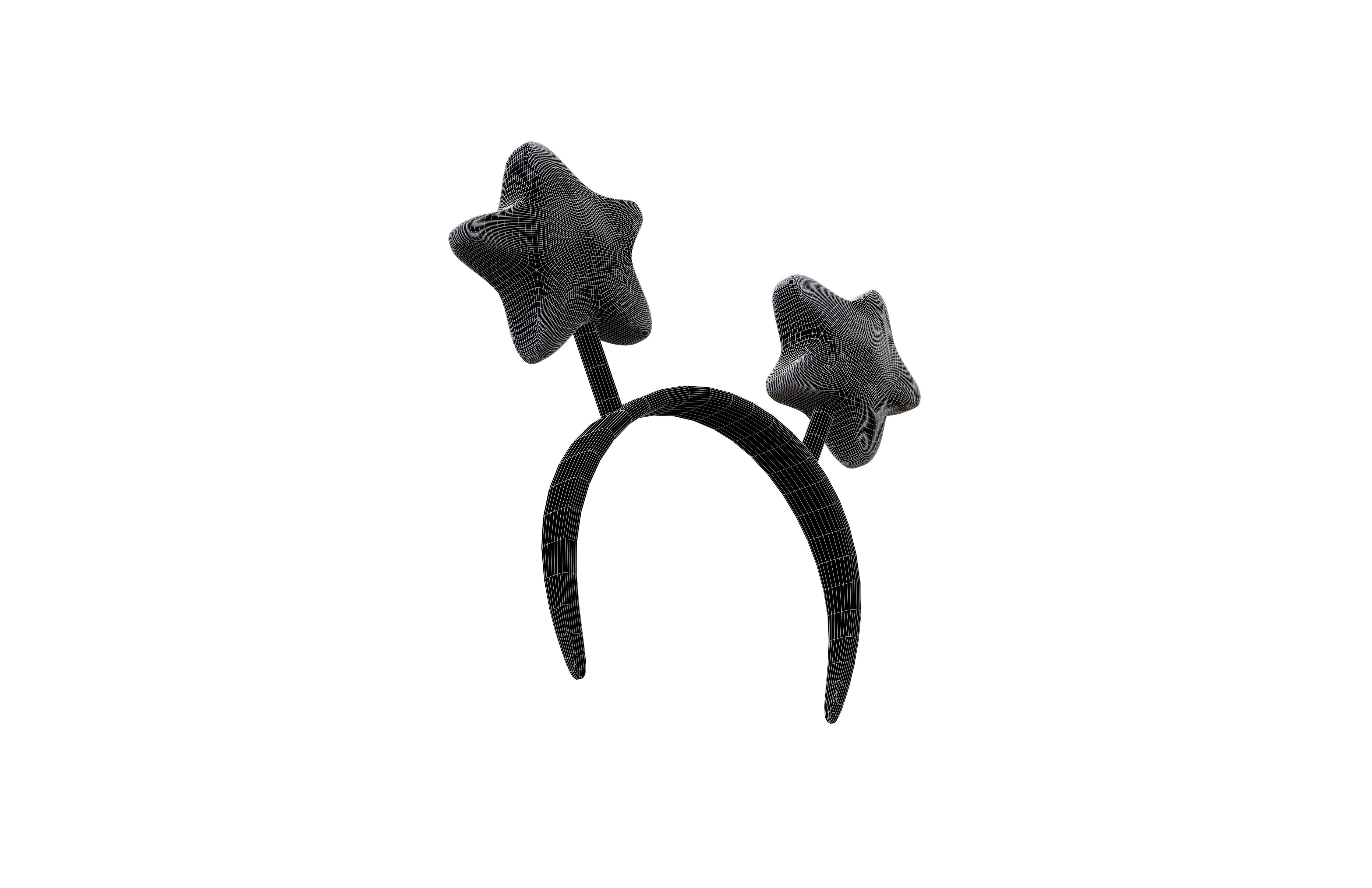 Star Headband v1 005 Low-poly 3D model_6