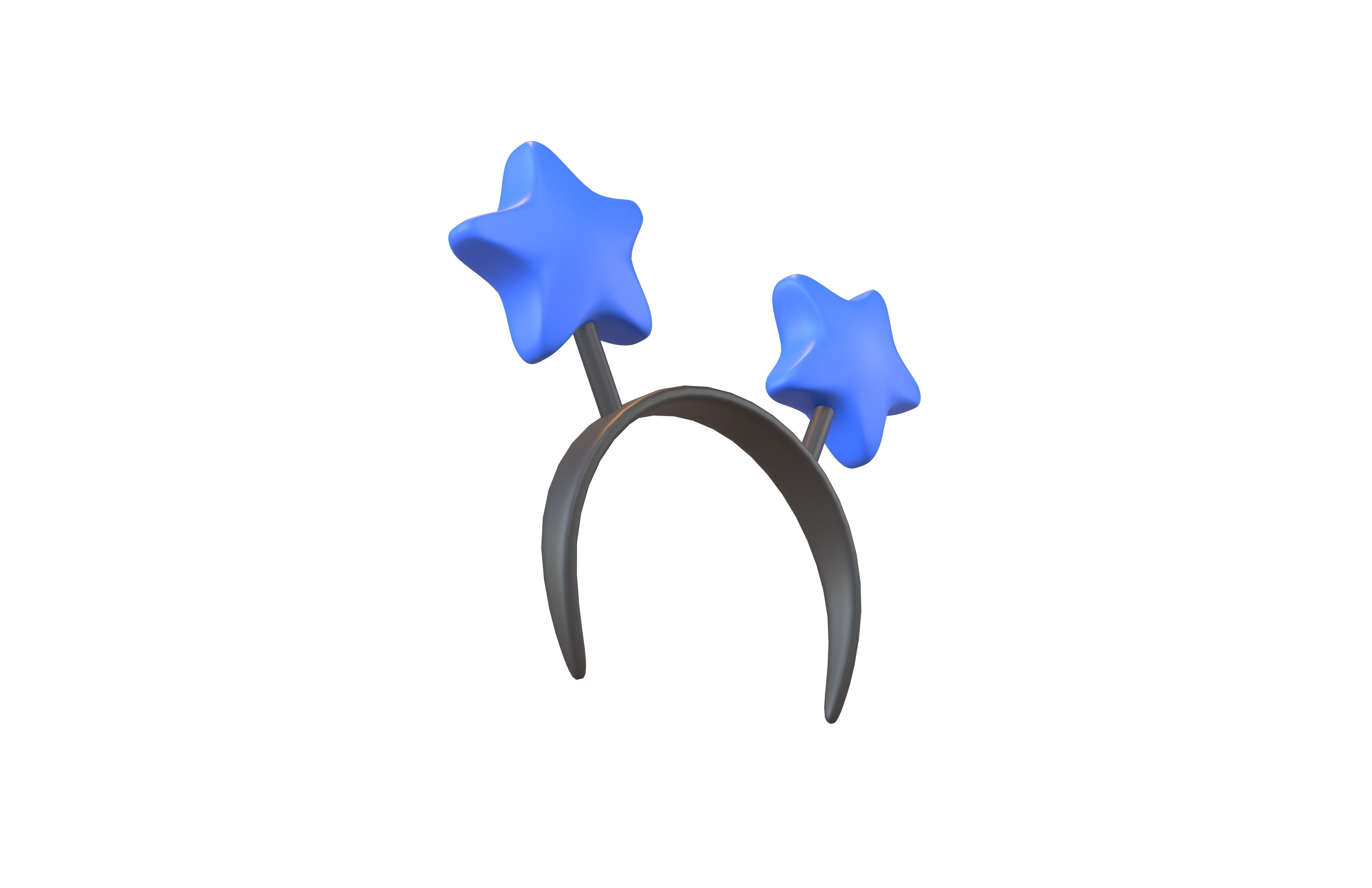 Star Headband v1 005 Low-poly 3D model_2
