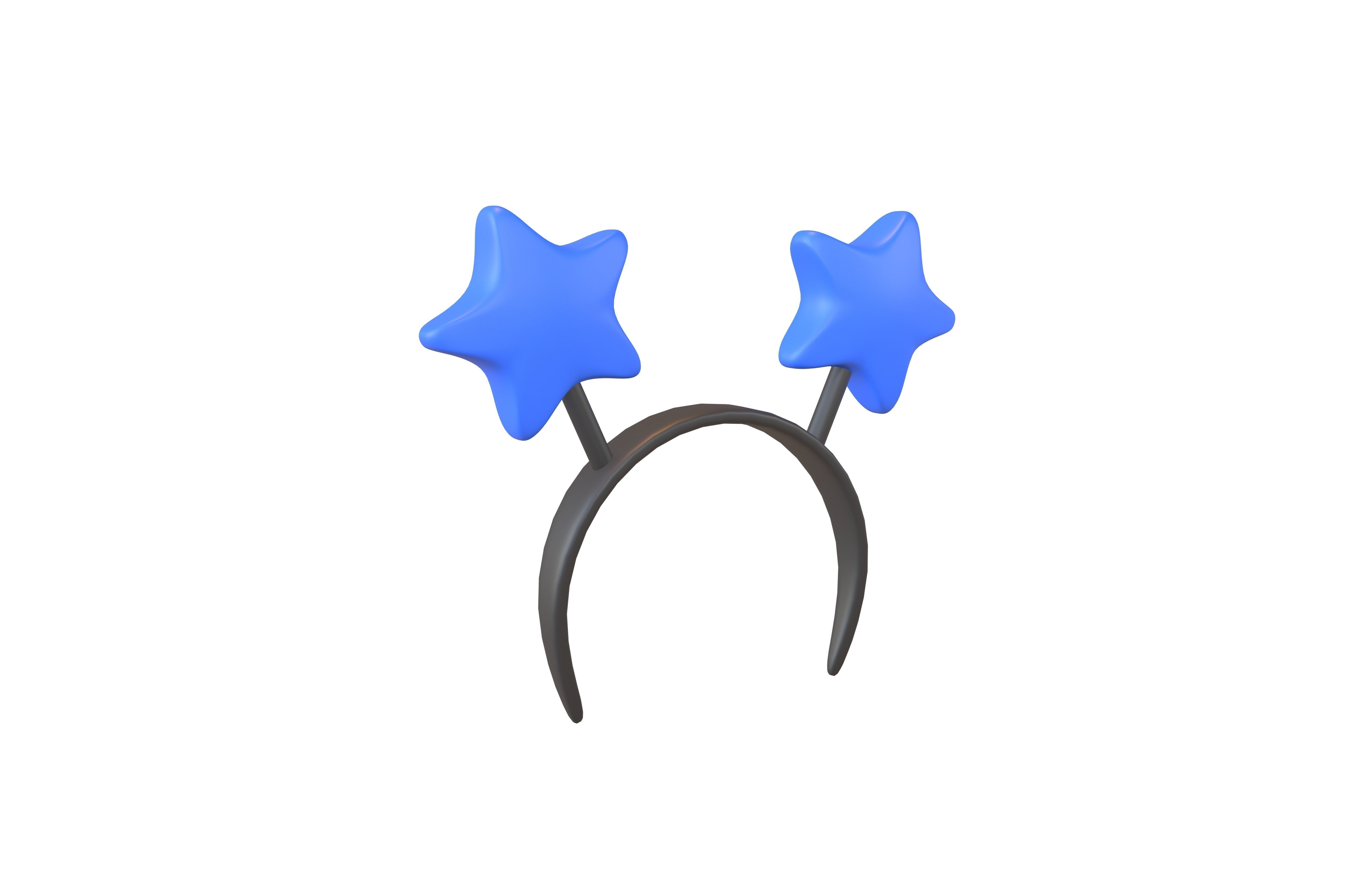 Star Headband v1 005 Low-poly 3D model_1