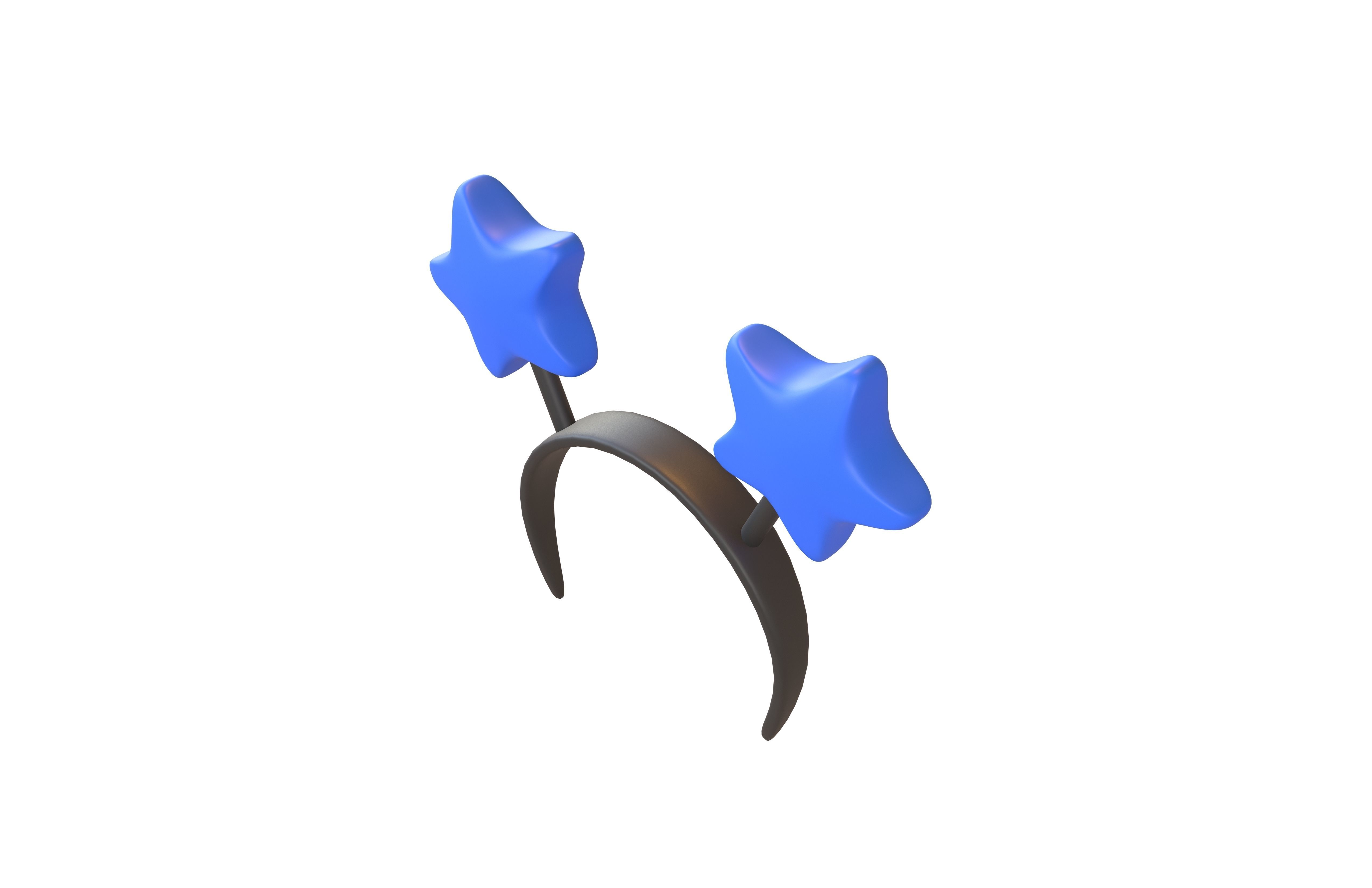 Star Headband v1 005 Low-poly 3D model_3
