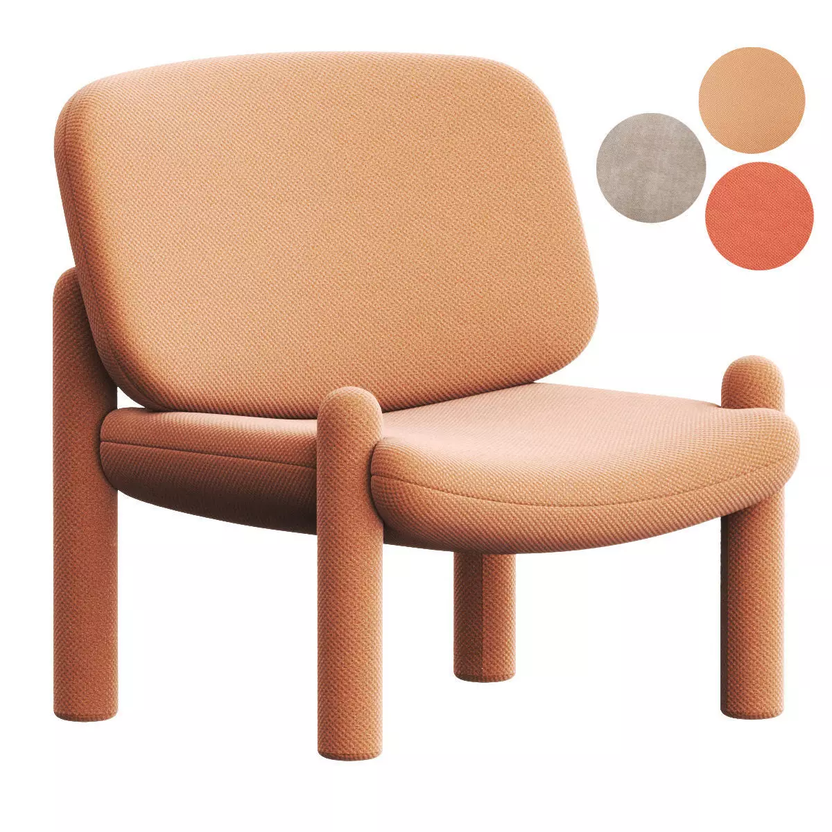 TOTTORI Fabric armchair By Driade 3D model