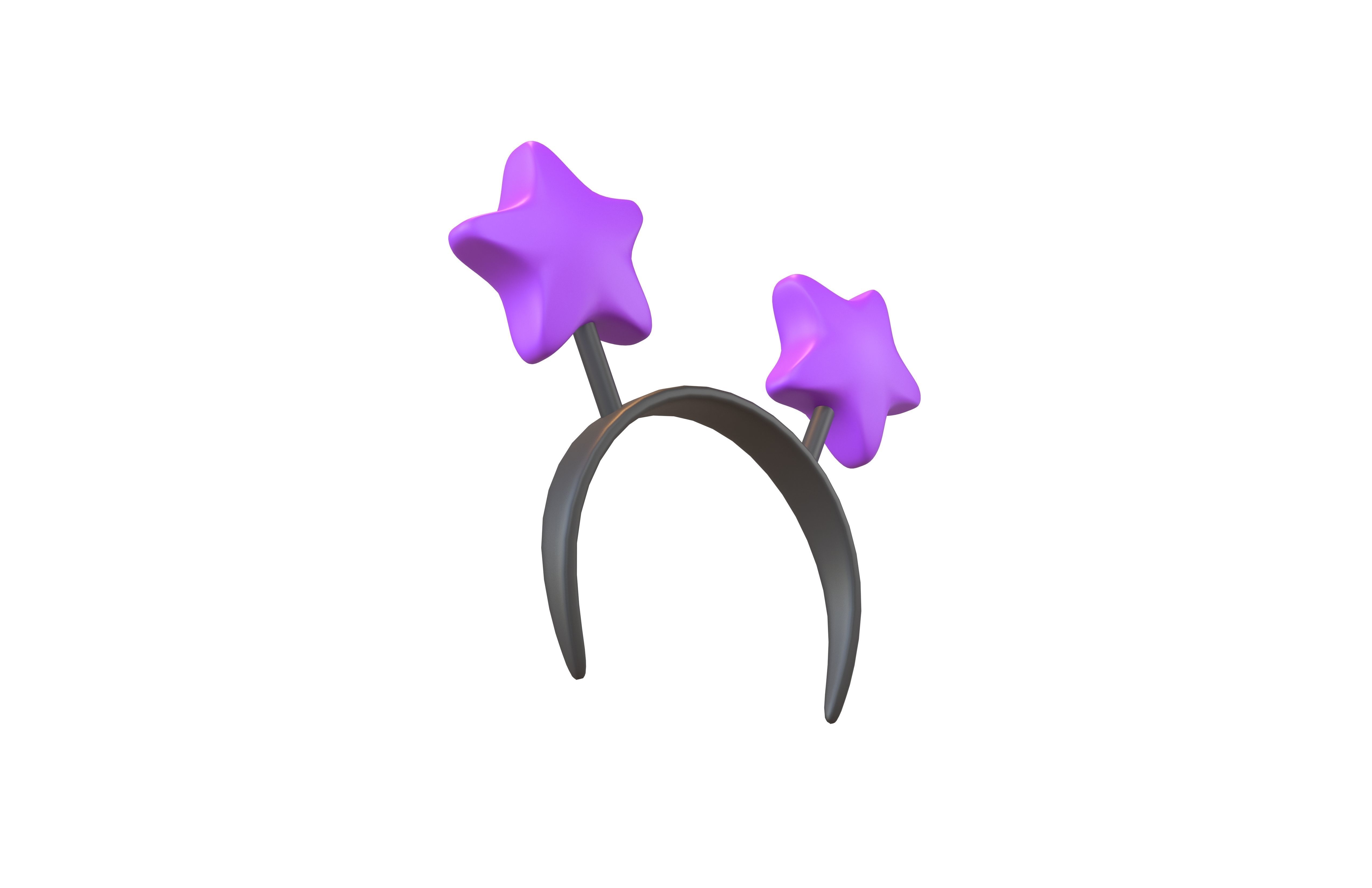 Star Headband v1 009 Low-poly 3D model_3