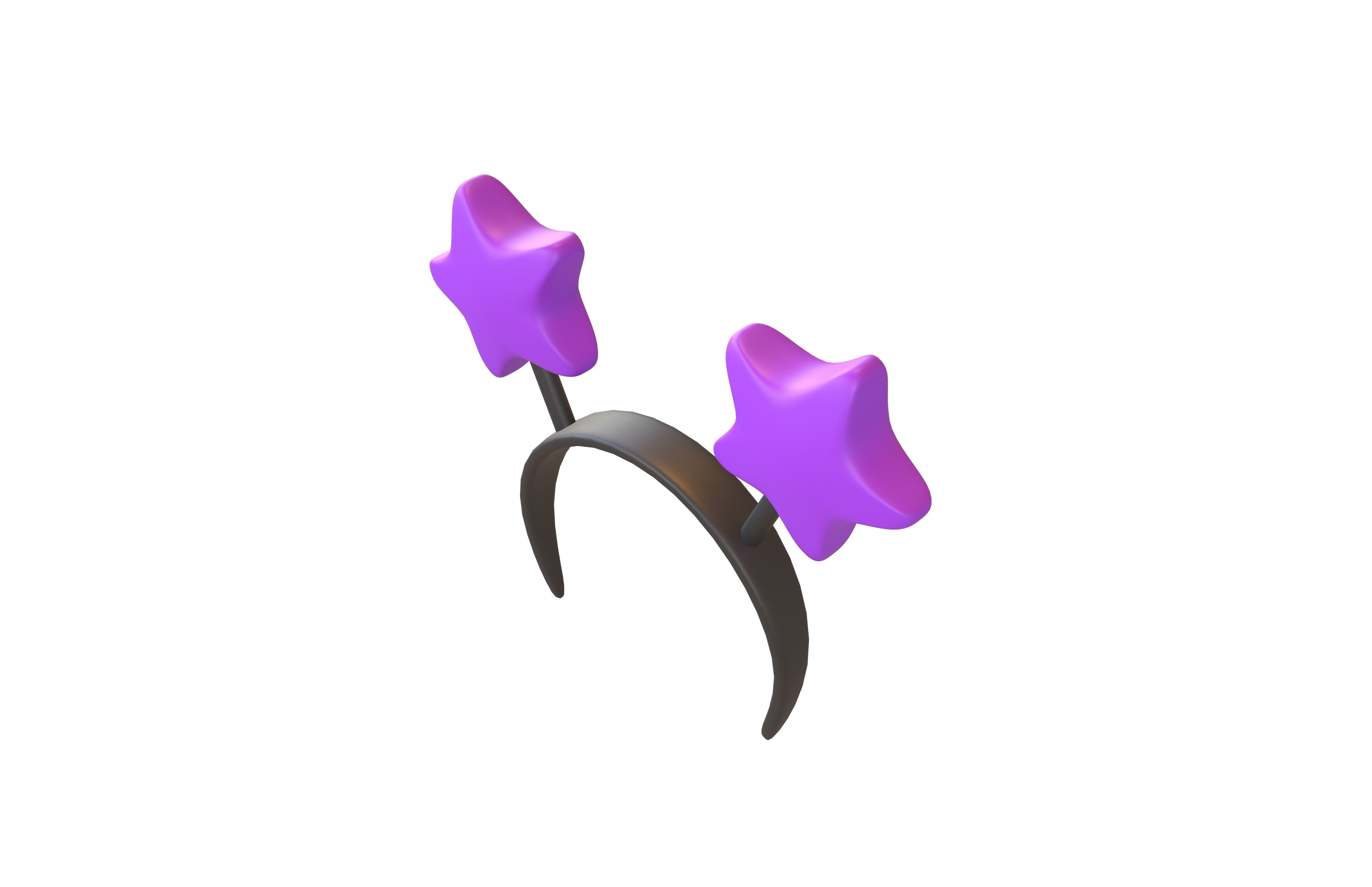 Star Headband v1 009 Low-poly 3D model_2