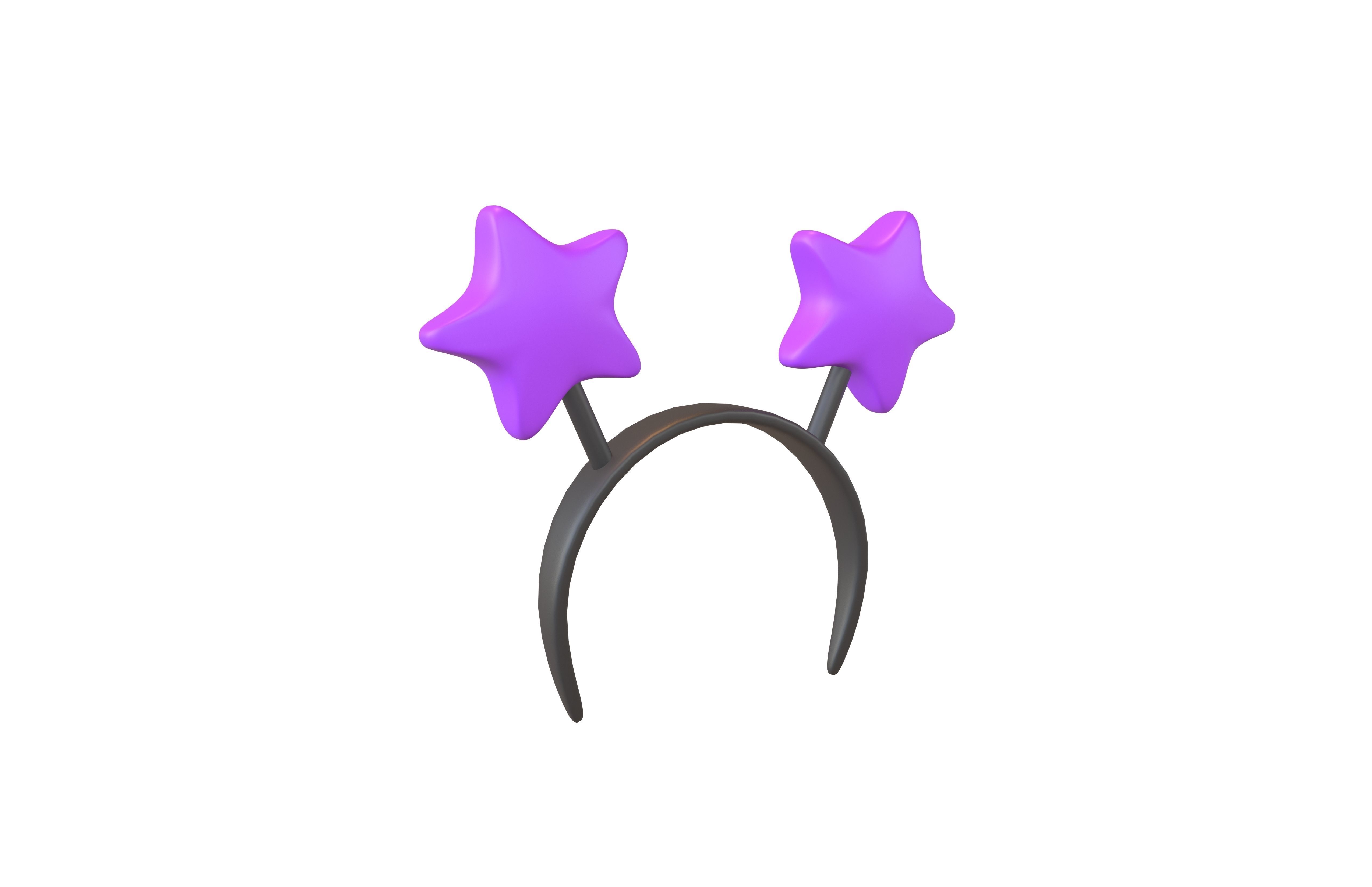 Star Headband v1 009 Low-poly 3D model_1