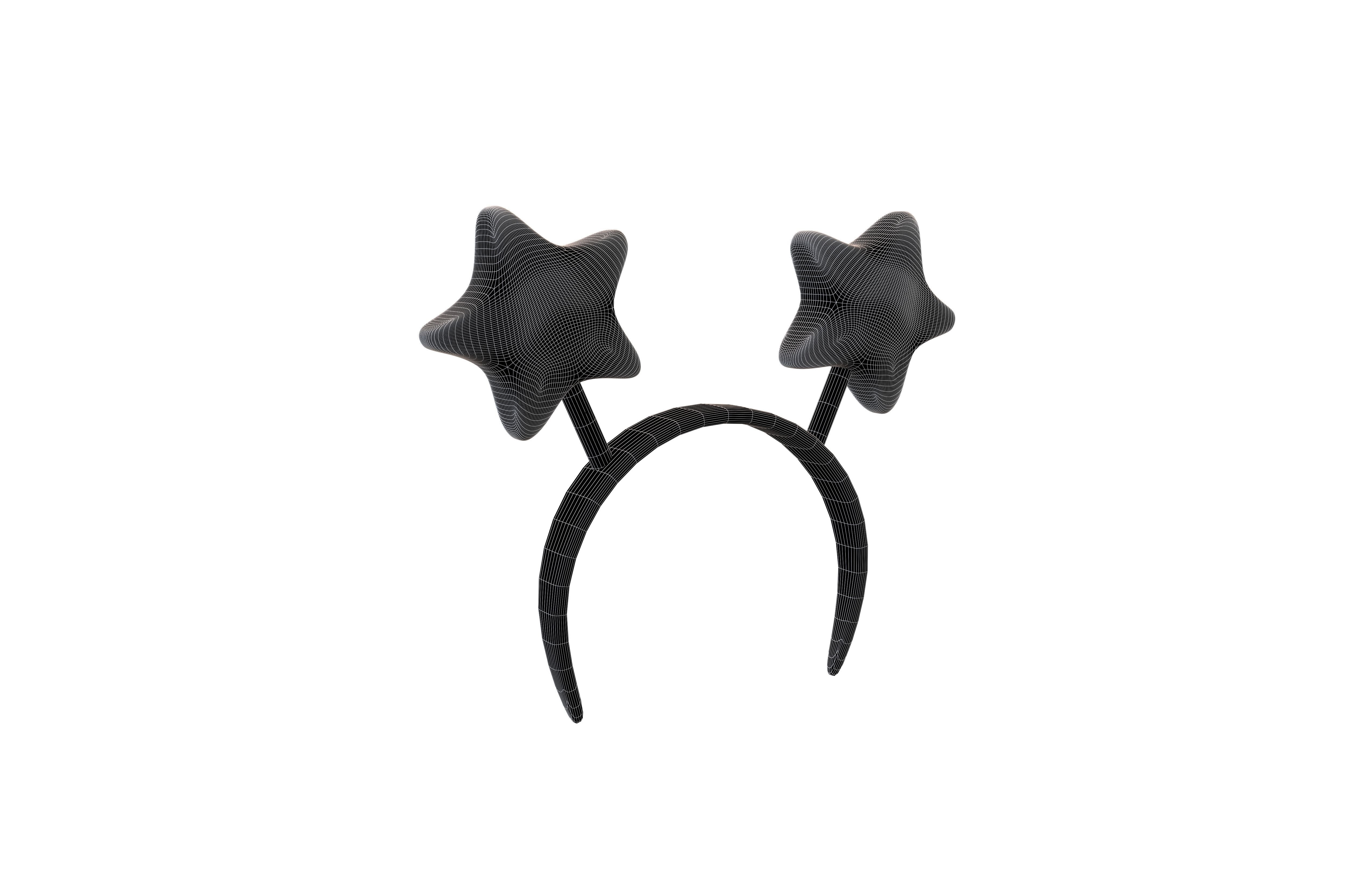 Star Headband v1 009 Low-poly 3D model_4