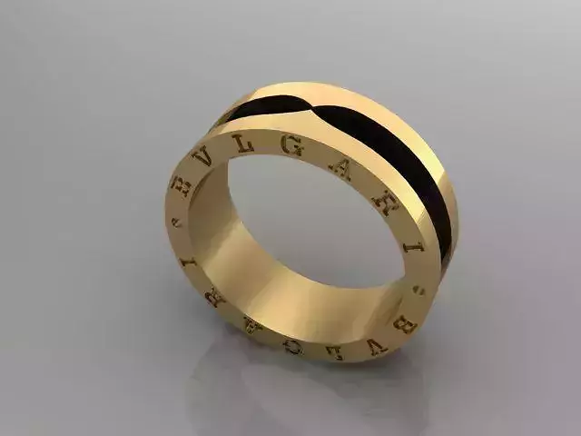 Bvlgari Ring Bzero 1  with enamel