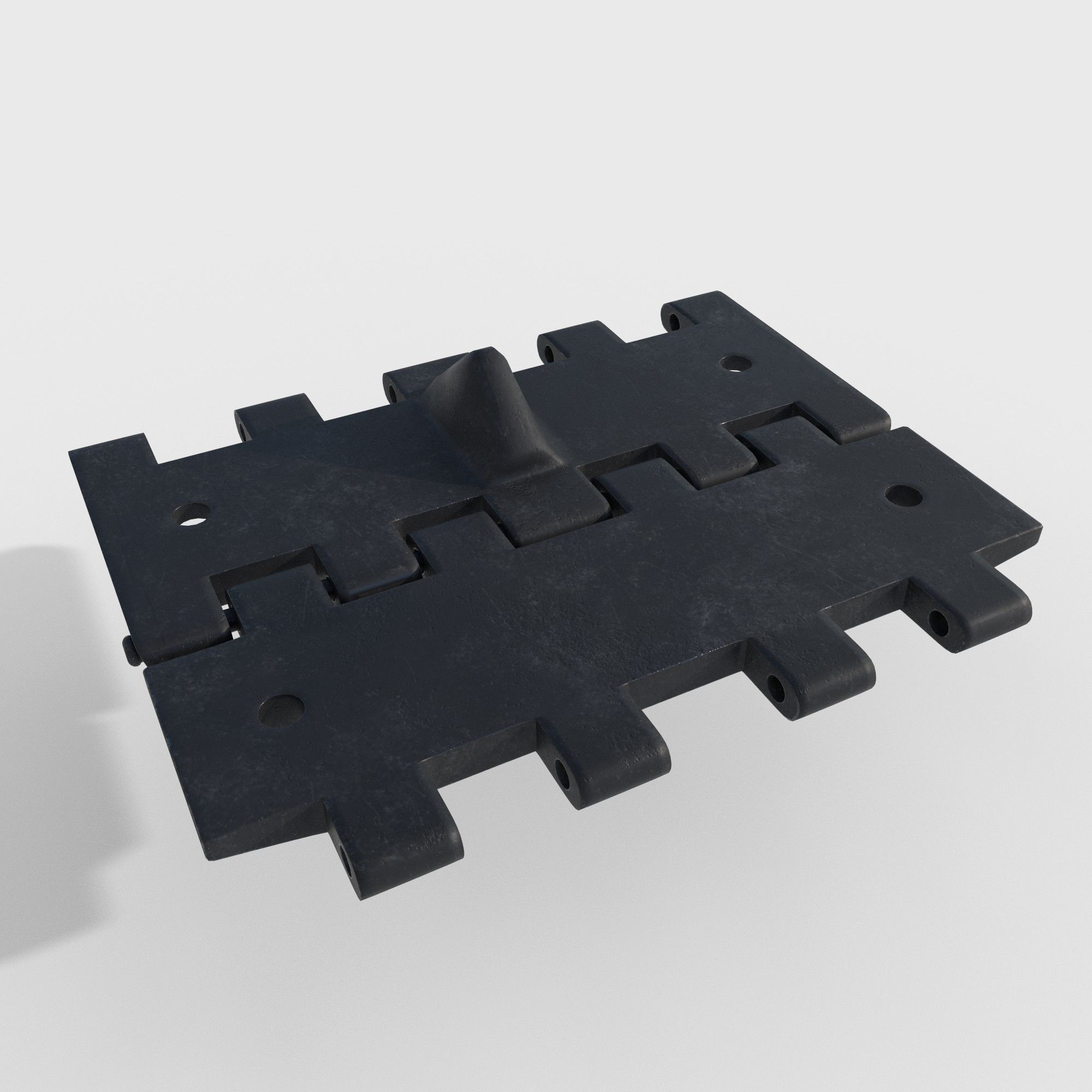 tank track T-34 3D model_5