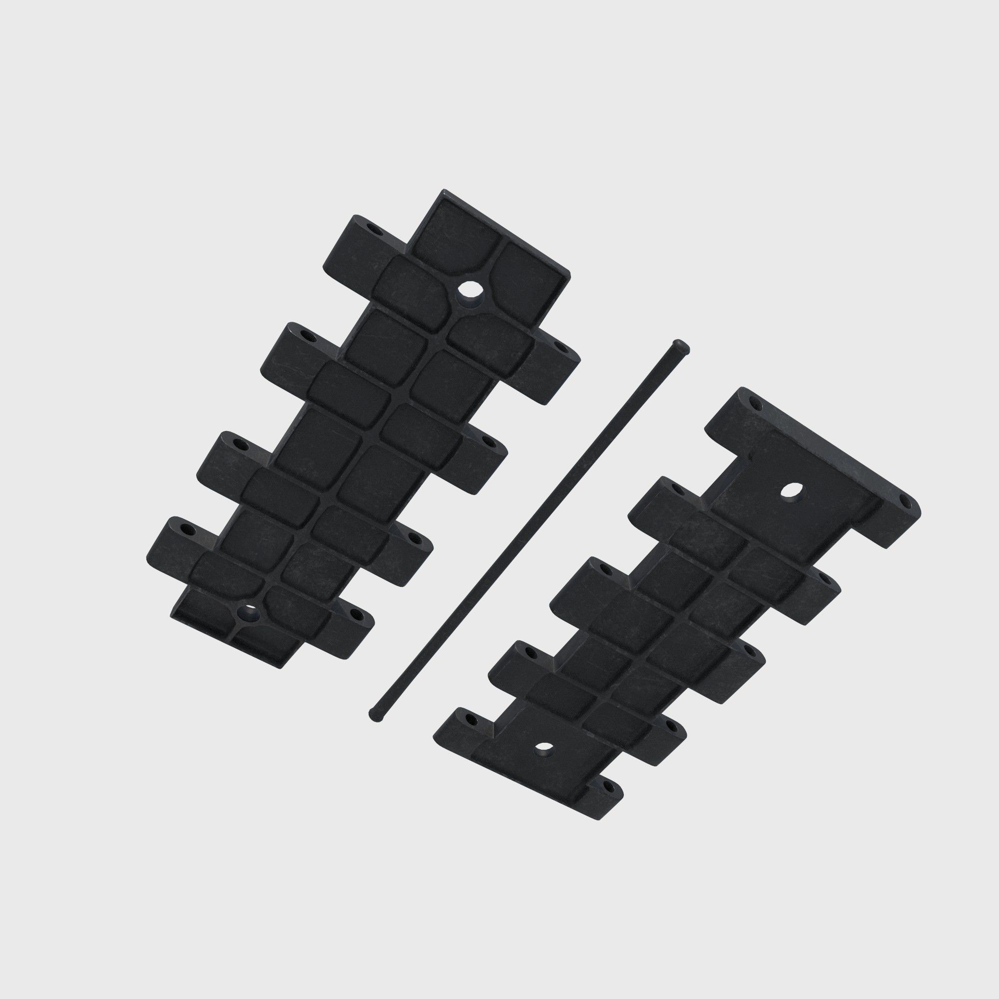 tank track T-34 3D model_1