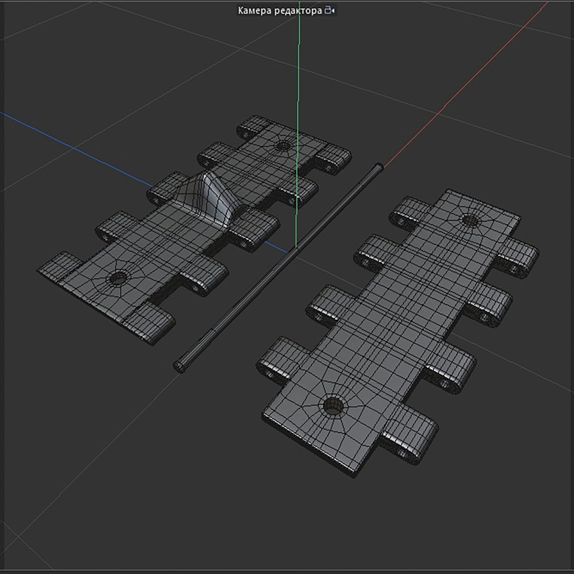 tank track T-34 3D model_14