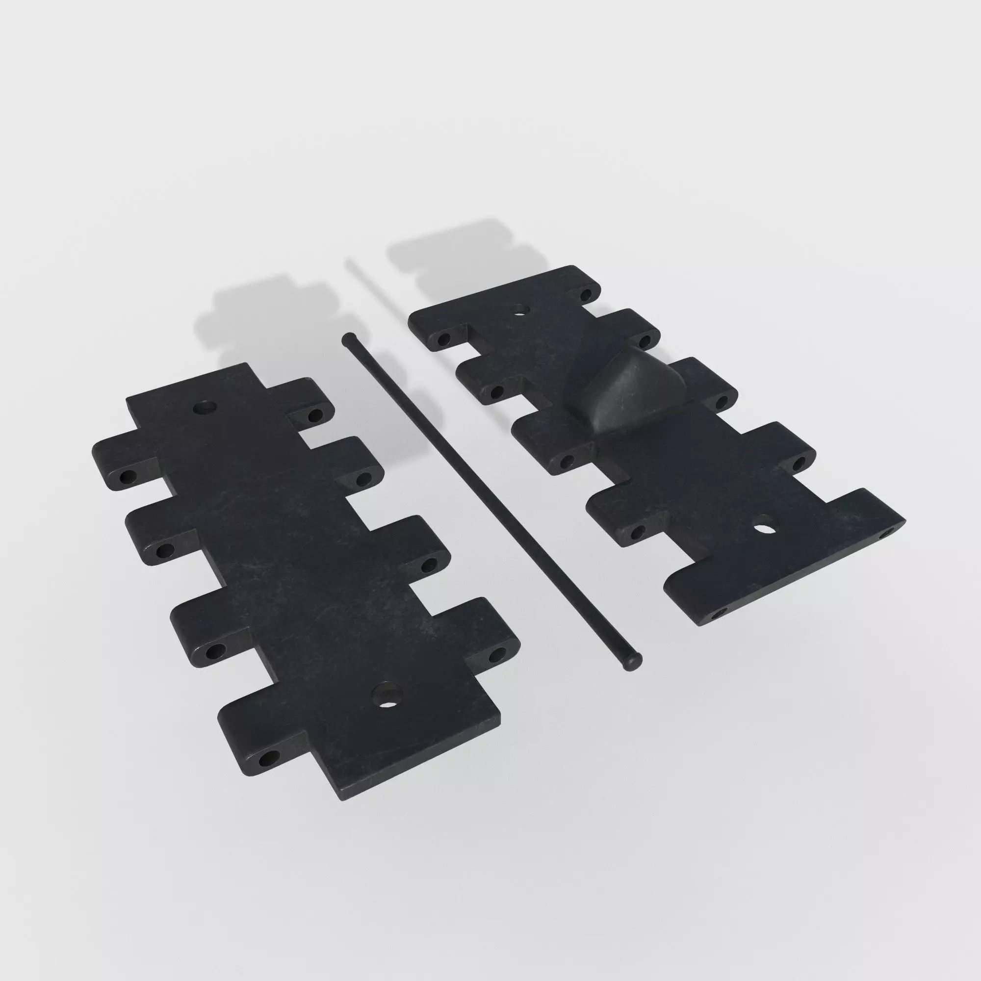 tank track T-34 3D model_0