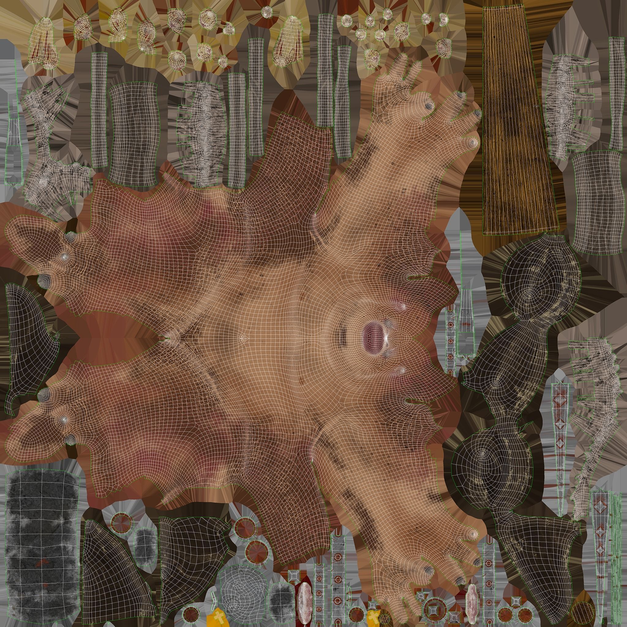 Cave Troll  Low-poly 3D model_38