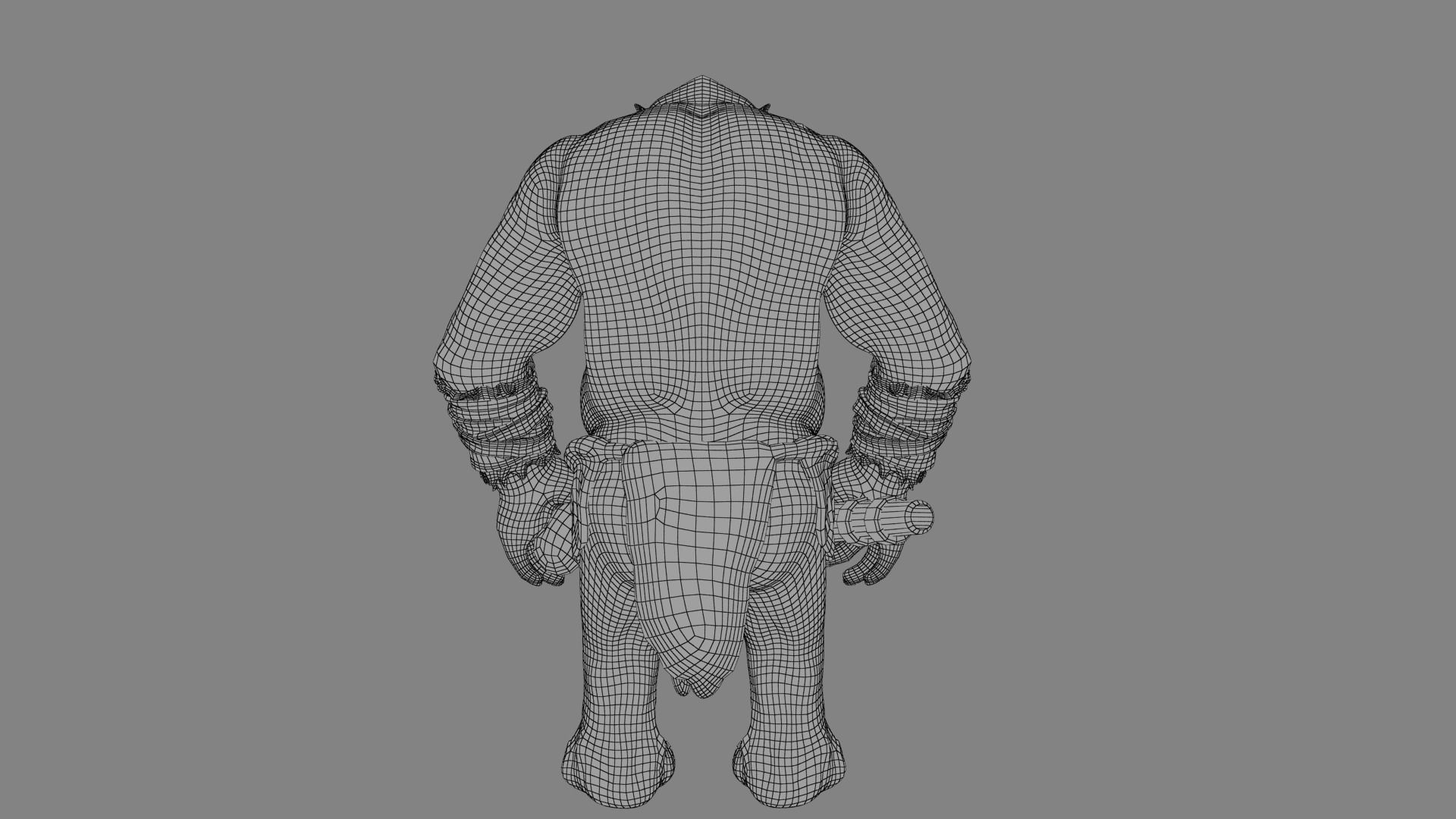 Cave Troll  Low-poly 3D model_31