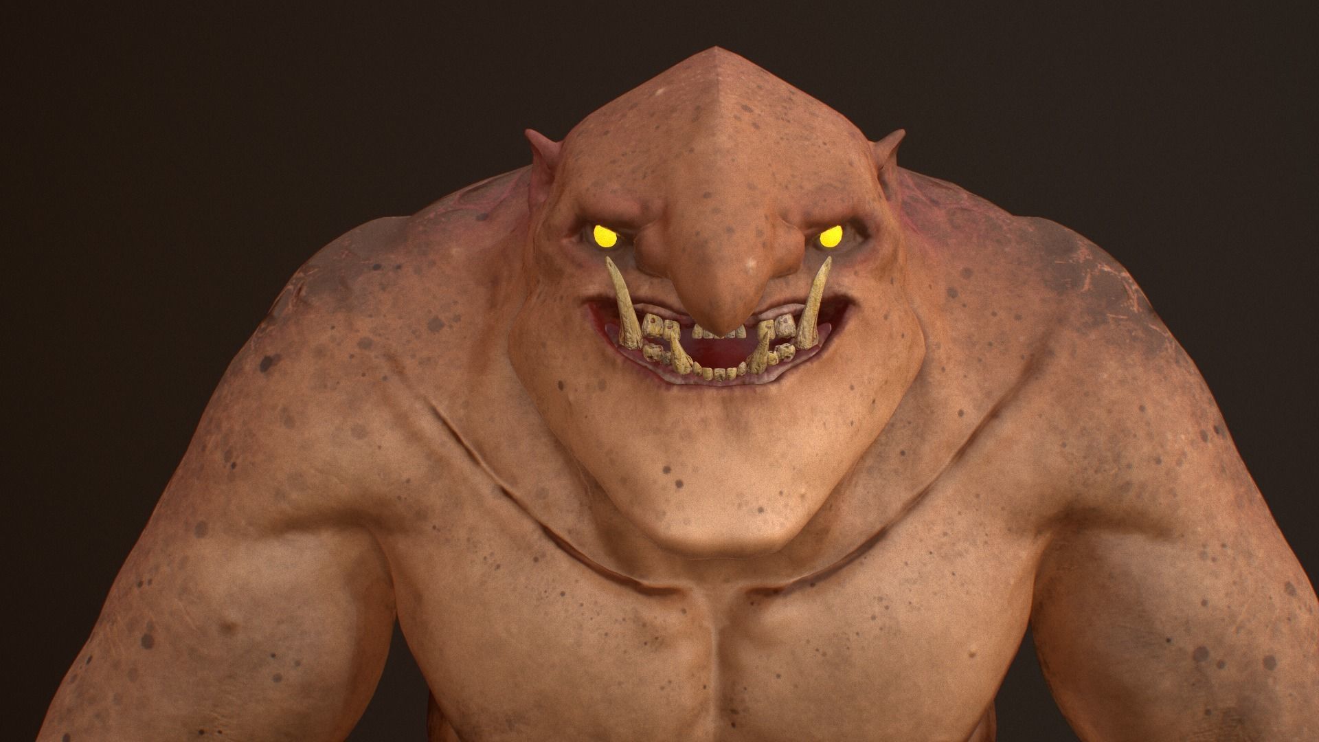 Cave Troll  Low-poly 3D model_18