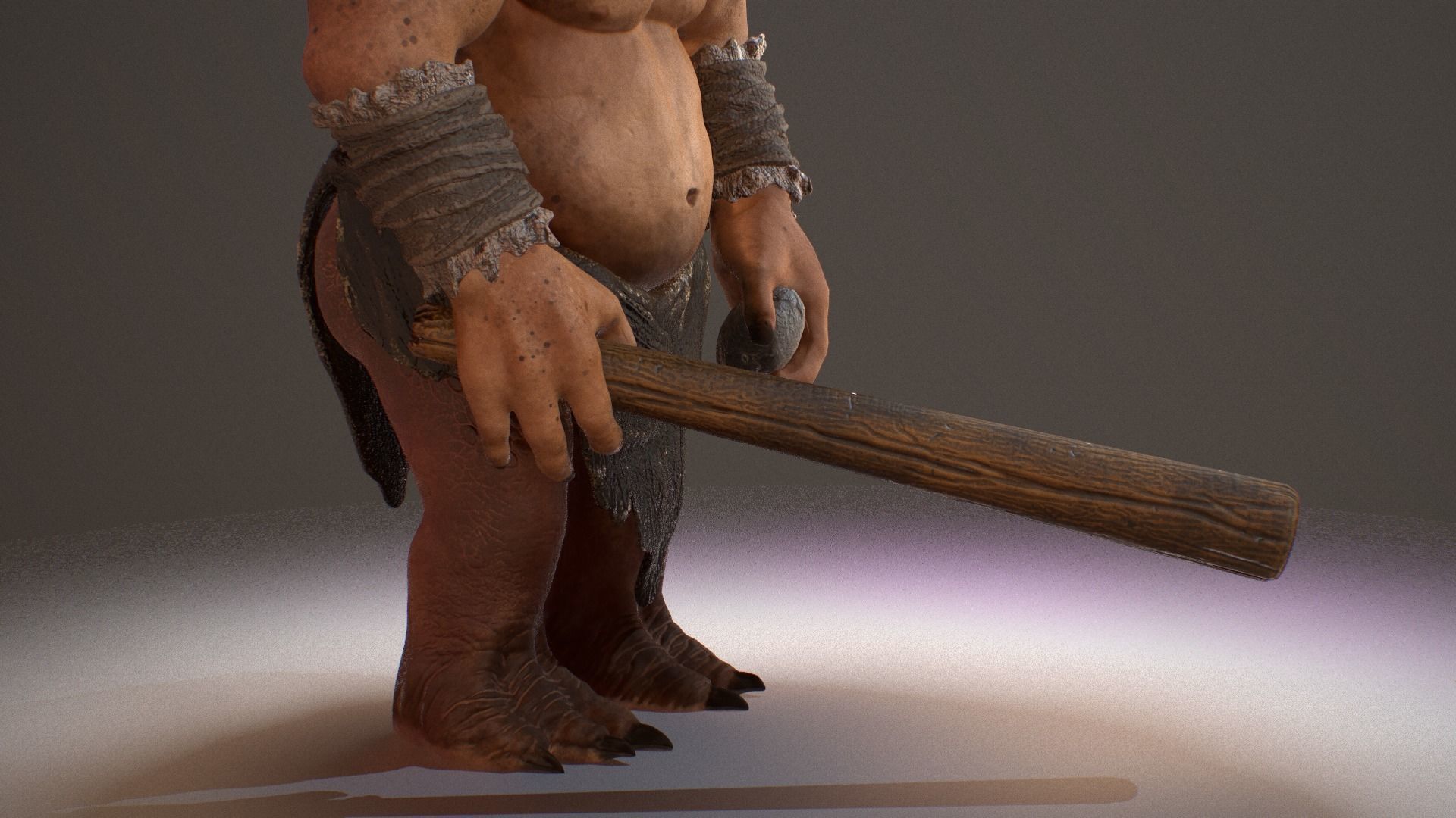 Cave Troll  Low-poly 3D model_22