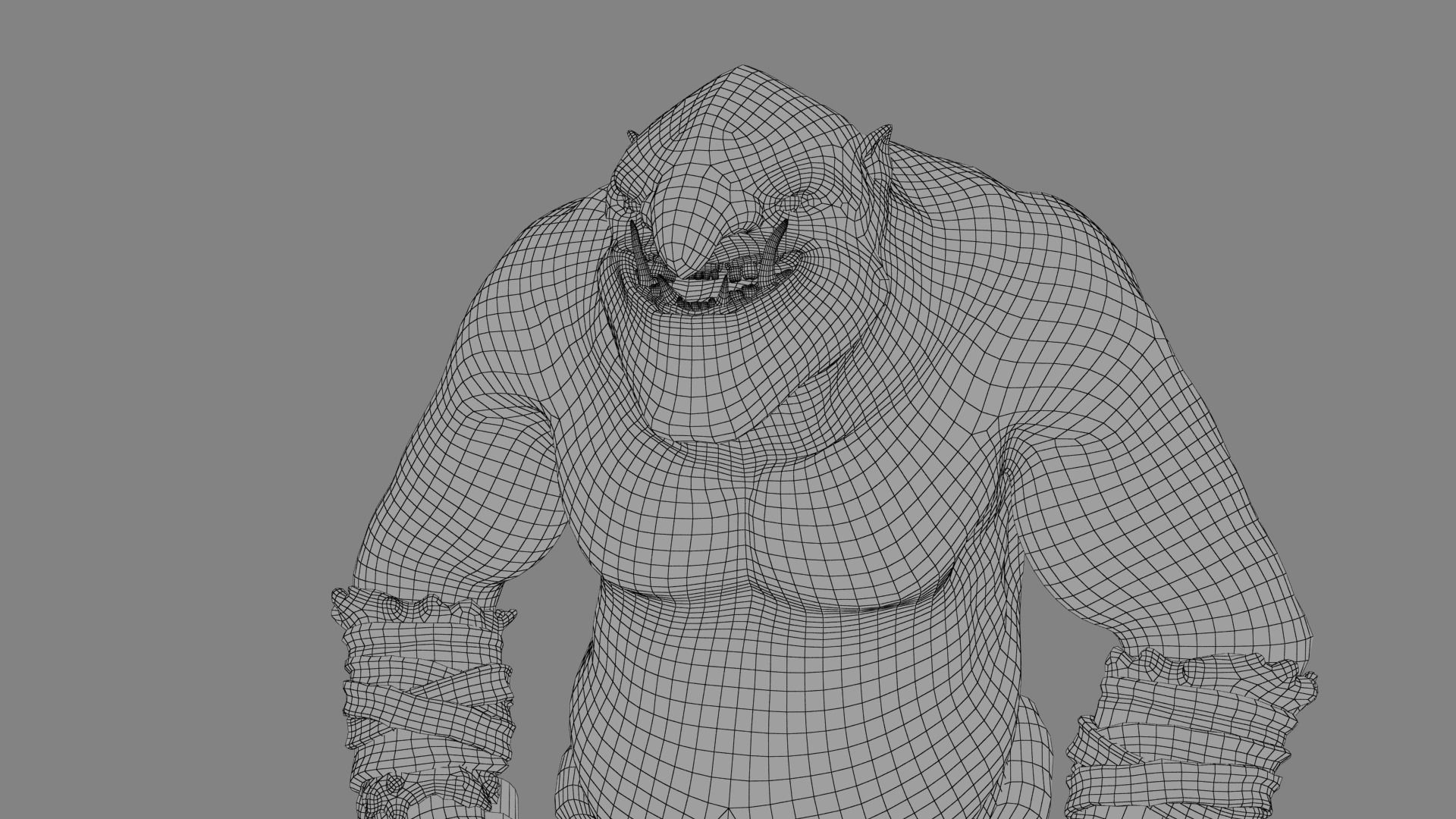 Cave Troll  Low-poly 3D model_35