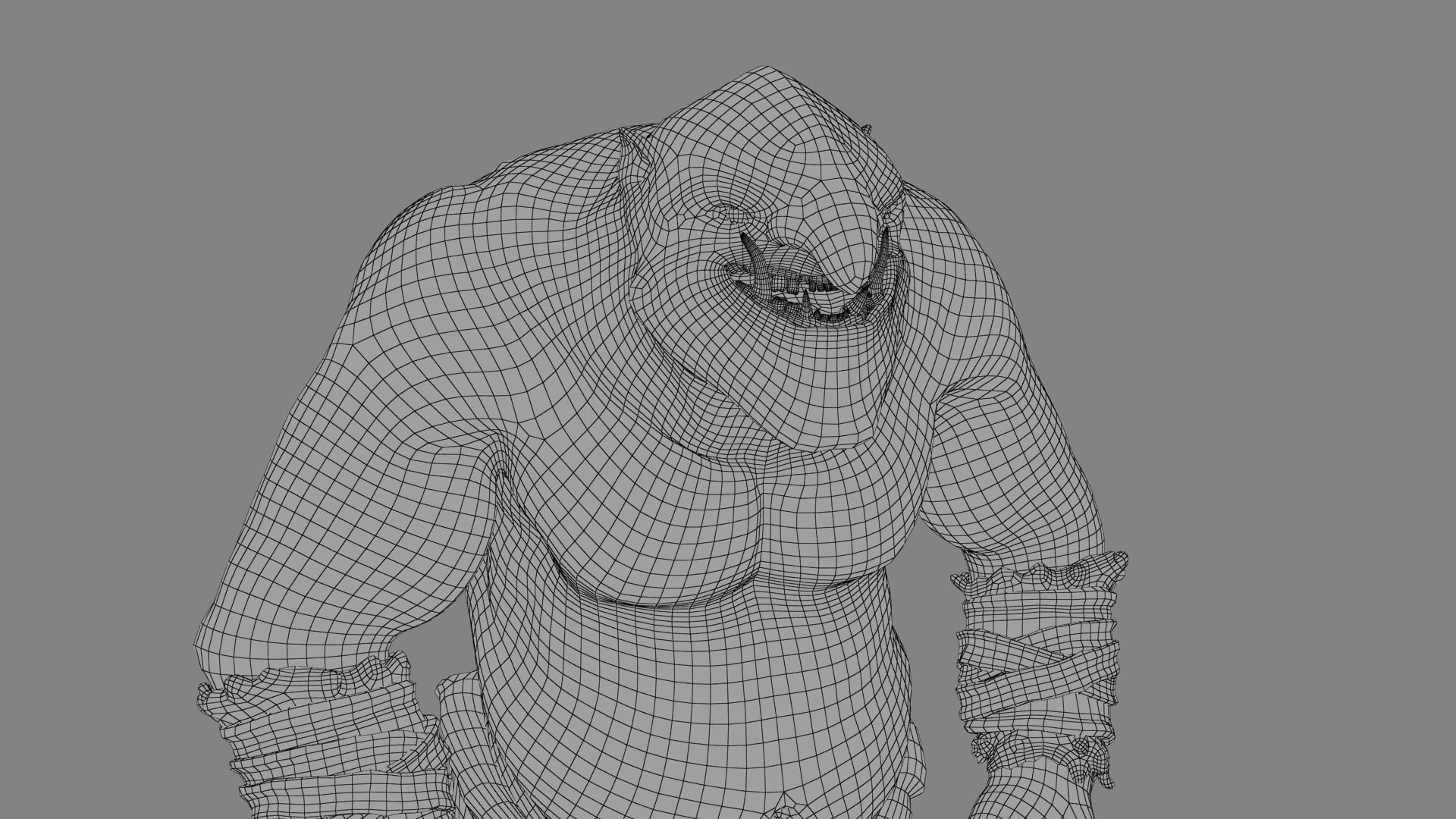 Cave Troll  Low-poly 3D model_34