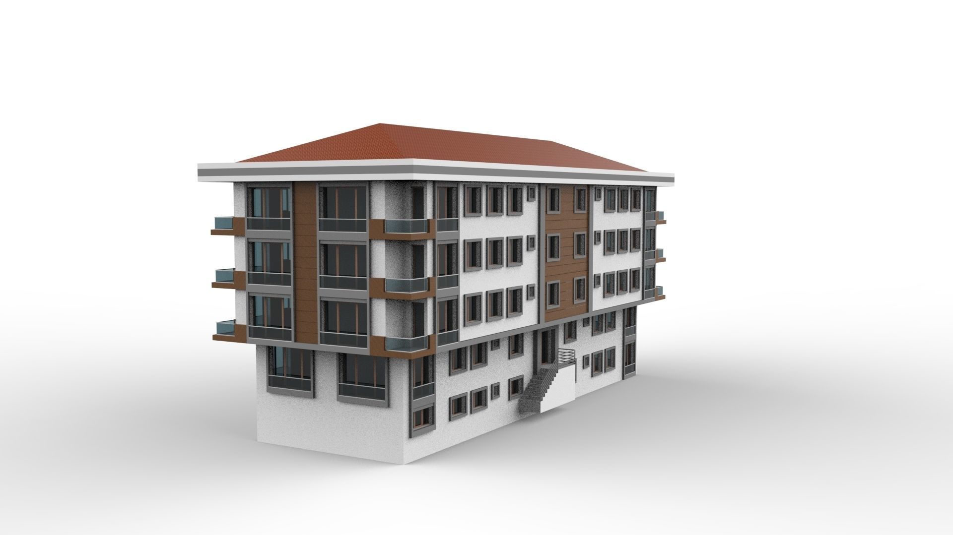HOUSE 06 Low-poly 3D model_33