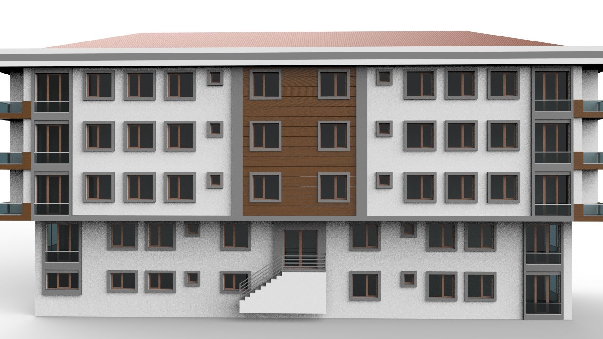 HOUSE 06 Low-poly 3D model_6