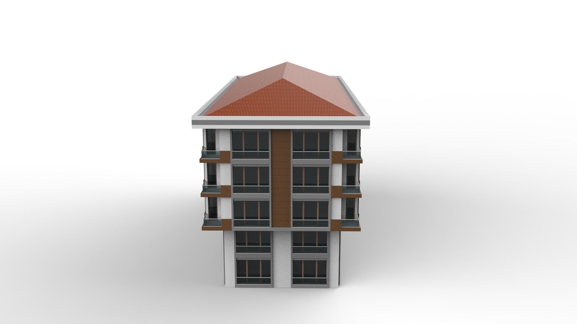 HOUSE 06 Low-poly 3D model_4