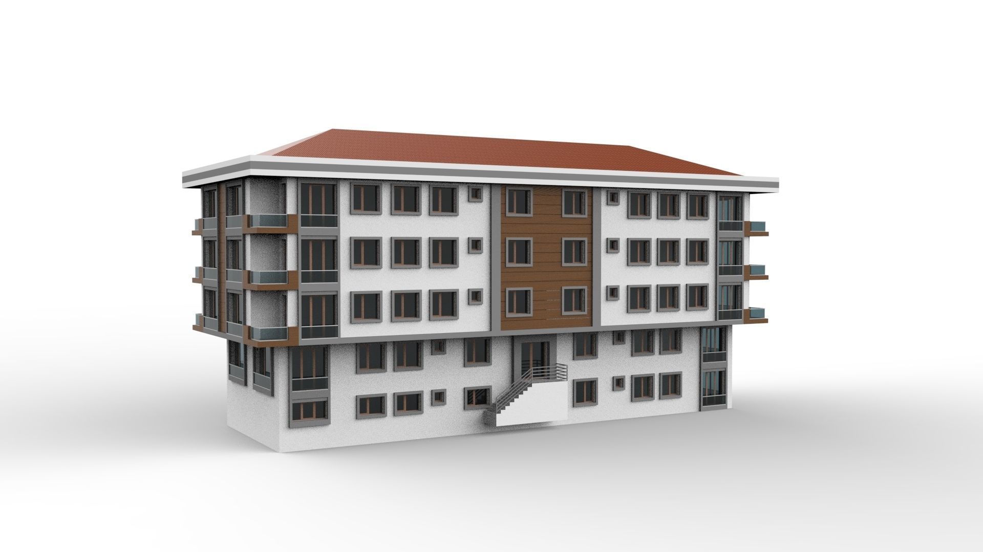 HOUSE 06 Low-poly 3D model_27