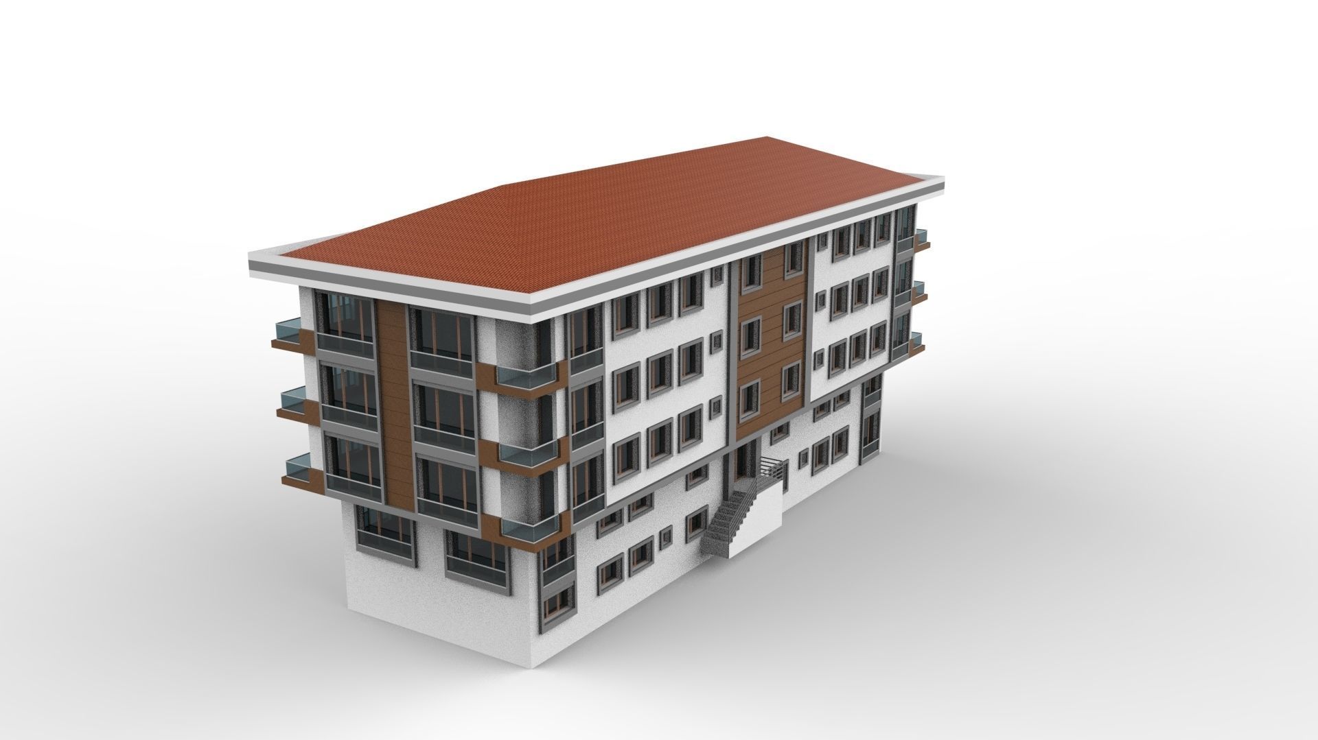 HOUSE 06 Low-poly 3D model_42