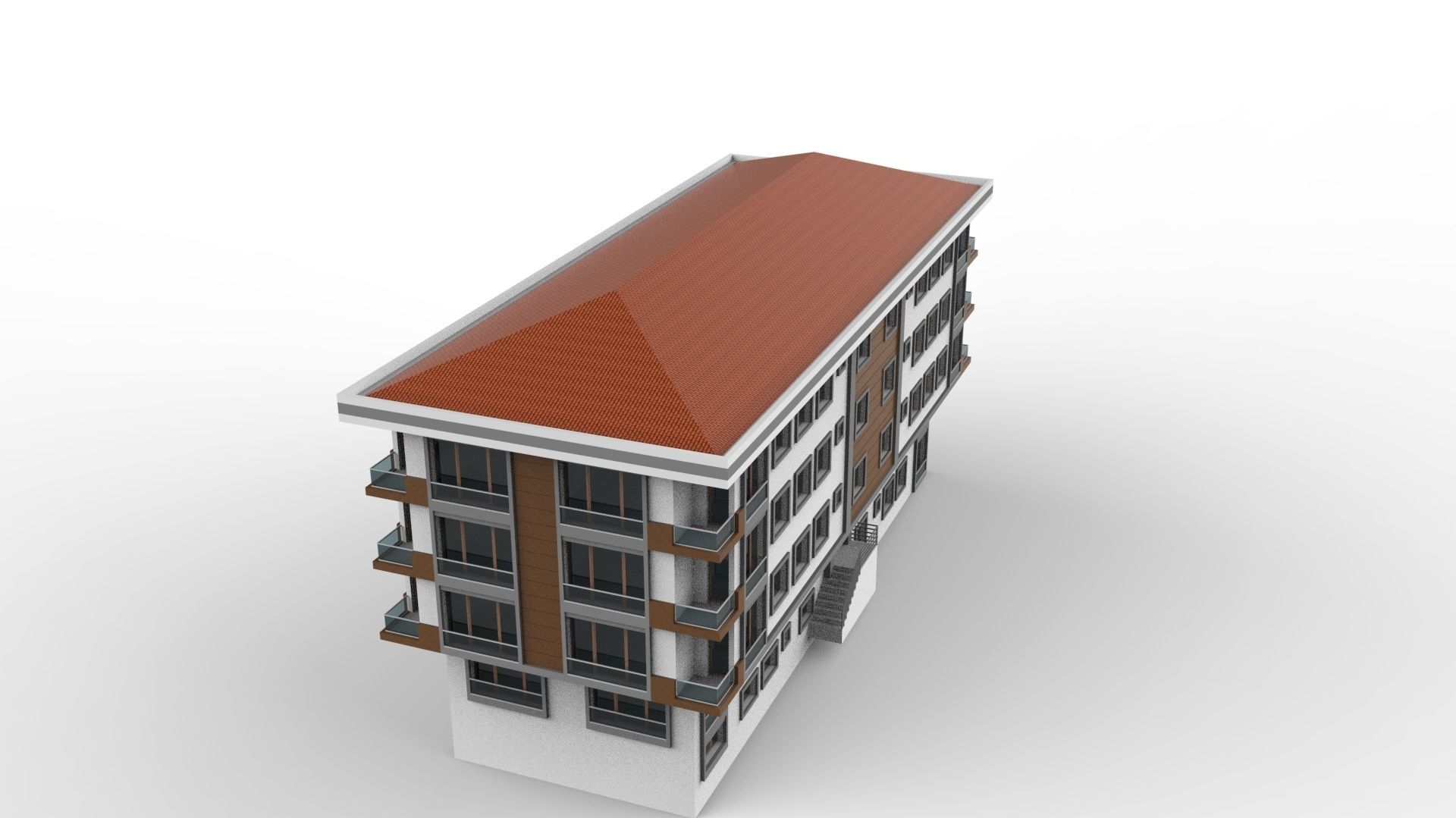 HOUSE 06 Low-poly 3D model_46