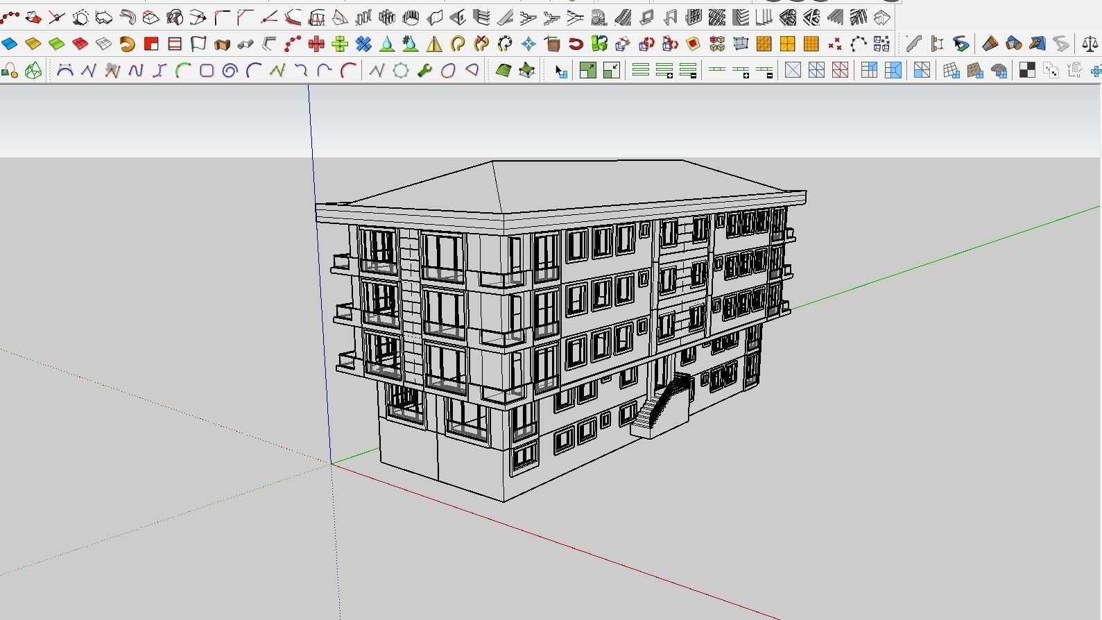 HOUSE 06 Low-poly 3D model_17
