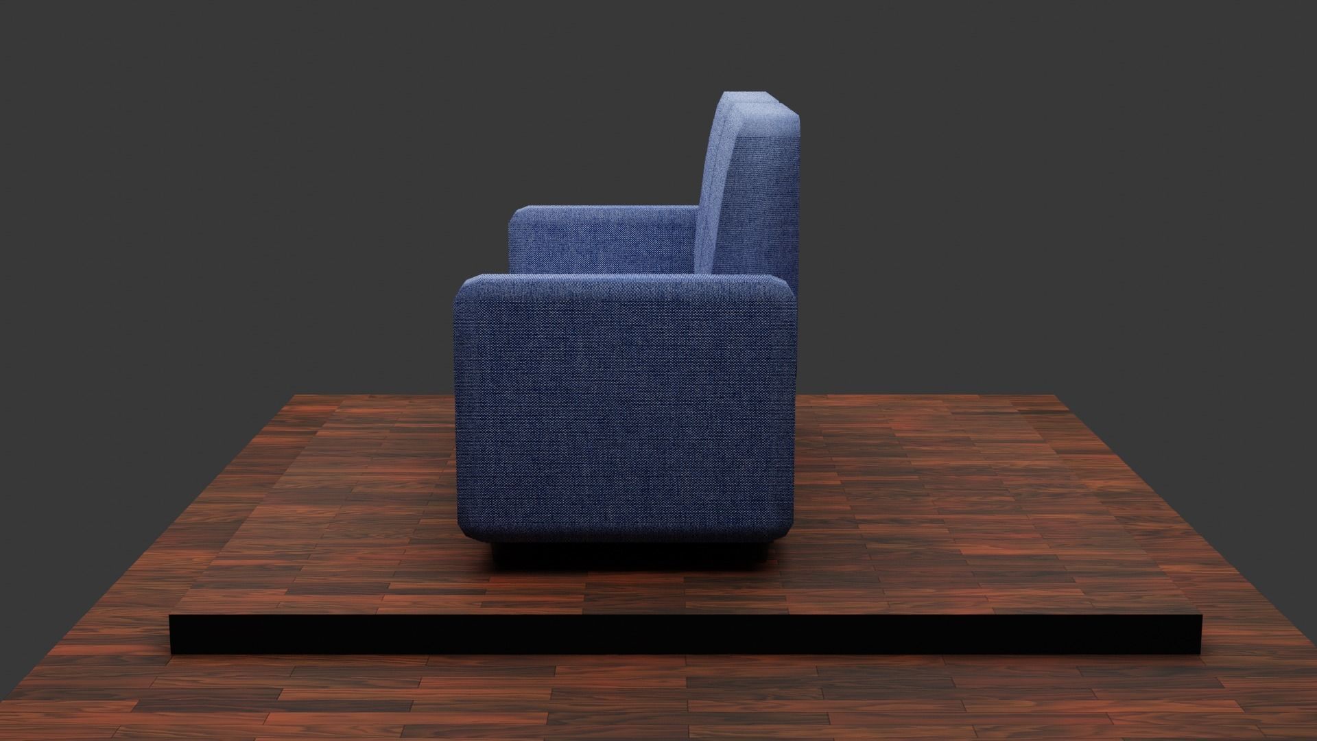 Low-Poly Modern Sofa Low-poly 3D model_3
