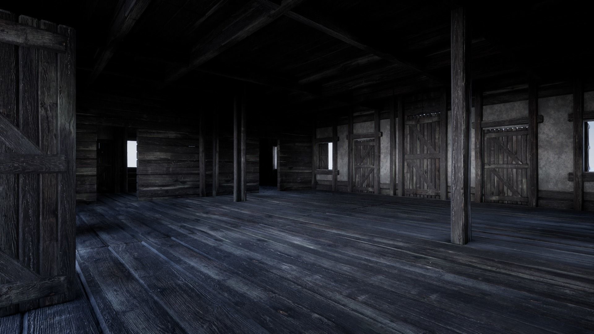 GREATEST MEDIEVAL BUILDER HOUSE INTERIOR WAR MACHINES PACK Low-poly 3D model_24