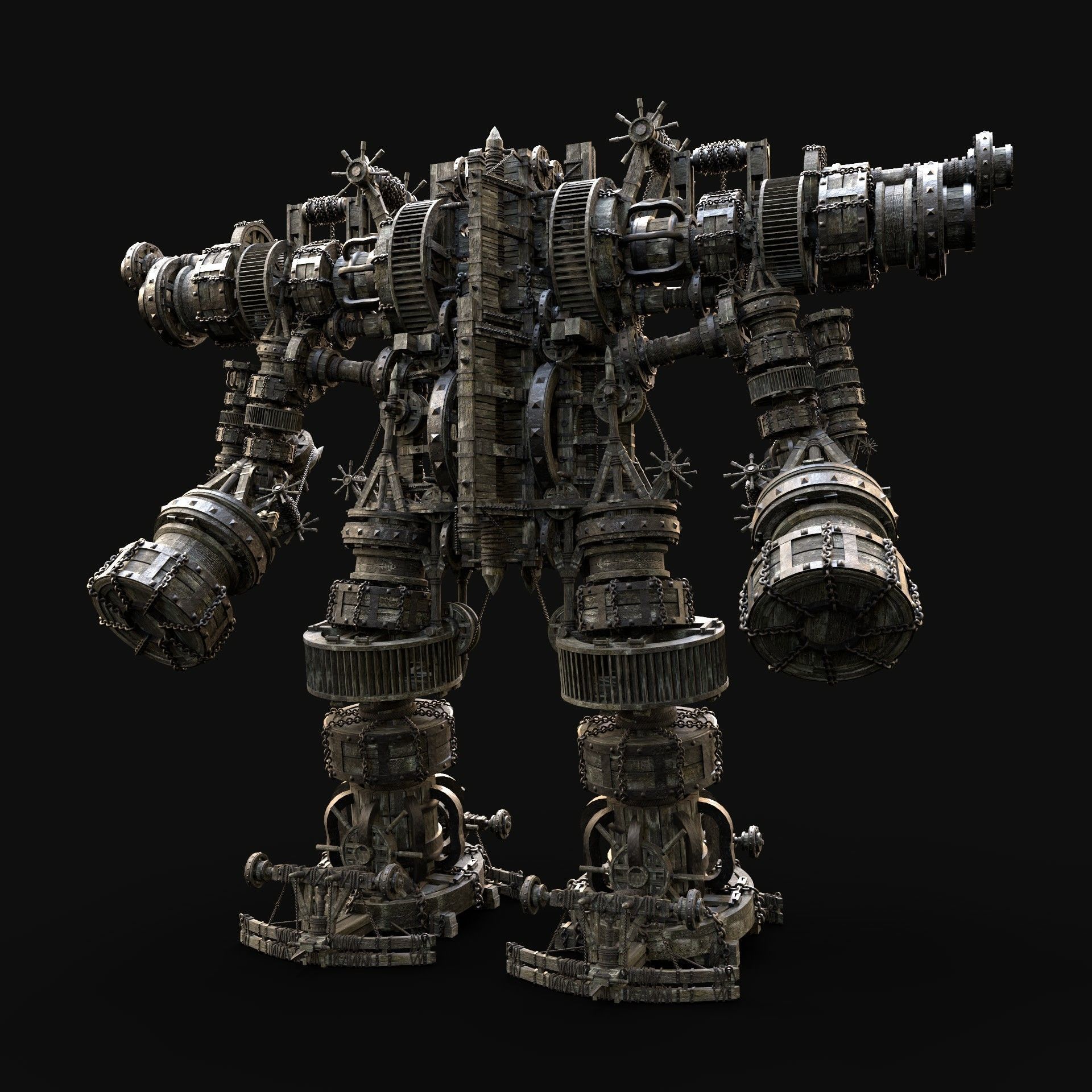 GREATEST MEDIEVAL BUILDER HOUSE INTERIOR WAR MACHINES PACK Low-poly 3D model_10