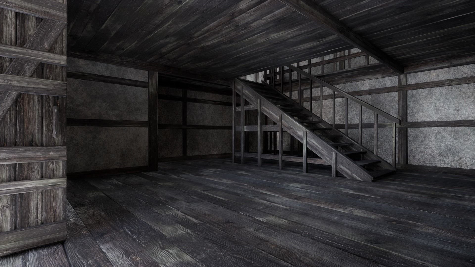 GREATEST MEDIEVAL BUILDER HOUSE INTERIOR WAR MACHINES PACK Low-poly 3D model_3