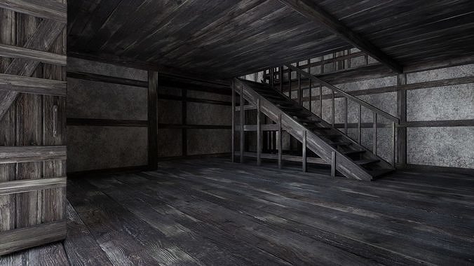 GREATEST MEDIEVAL BUILDER HOUSE INTERIOR WAR MACHINES PACK Low-poly 3D model 4