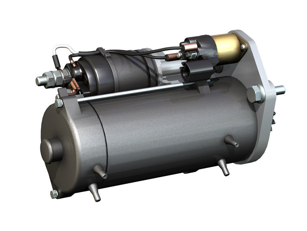 Starter Motor 03 3D model_5