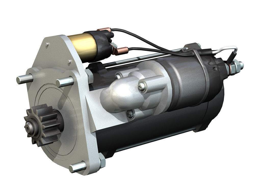 Starter Motor 03 3D model_1
