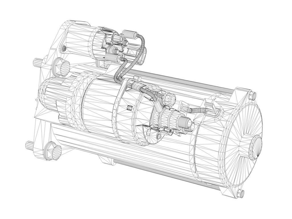 Starter Motor 03 3D model_9