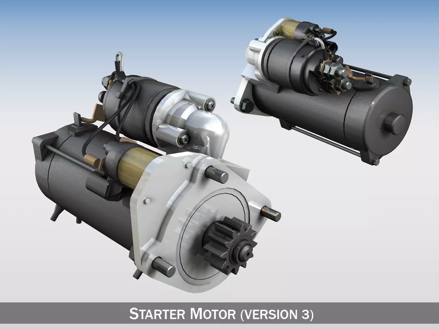 Starter Motor 03 3D model_0