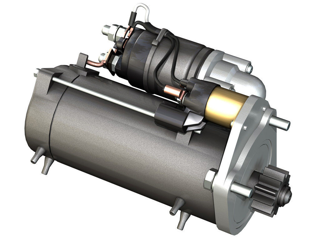 Starter Motor 03 3D model_4