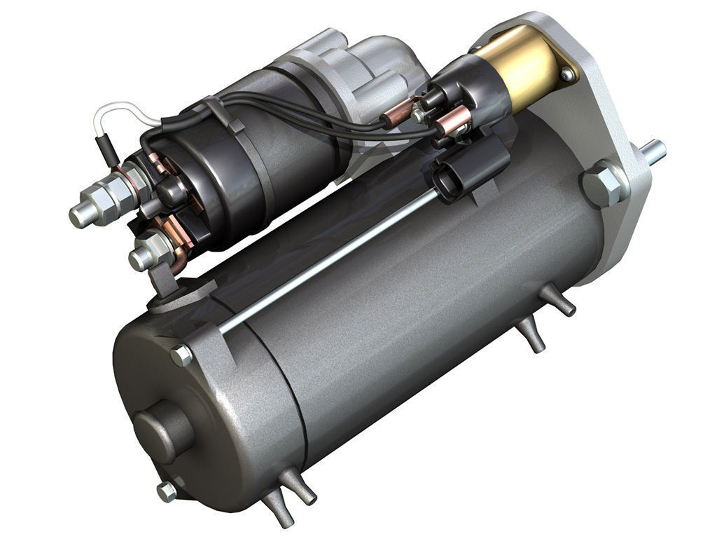 Starter Motor 03 3D model_2