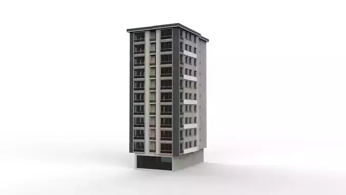 HOUSE 07 Low-poly 3D model