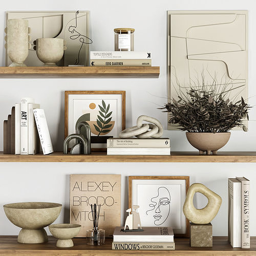 decorative set Vol009 3D model