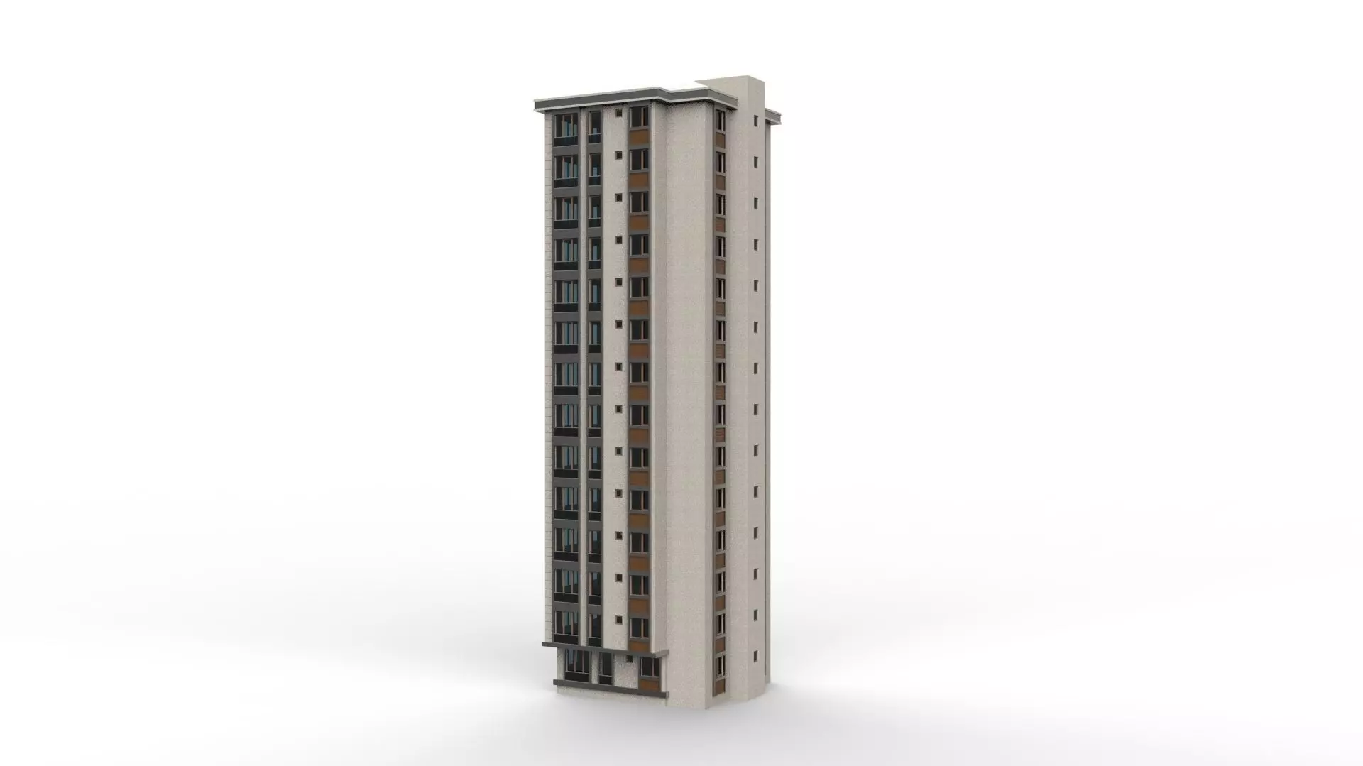 HOUSE 08 Low-poly 3D model